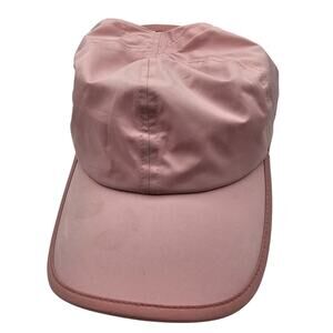 Ponyflo Womens Strapback Baseball Running Ponytail Athletic Hat Light Pink